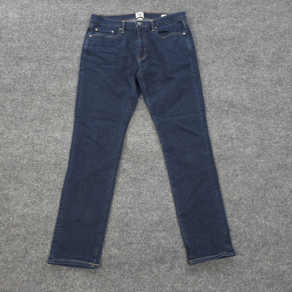 Flint And Tinder Jeans Mens 32x32 Blue Slim Fit Stretch Candiani Denim Casual